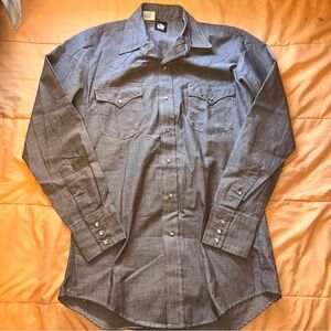 Karman button snap mens top TALL